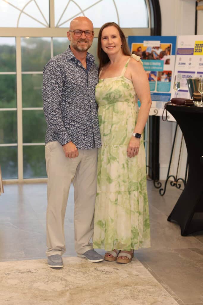 Jeff & Heather Jourdan at Aletha’s Legacy 7th Annual Sunset Fundraiser in Destin, Florida.