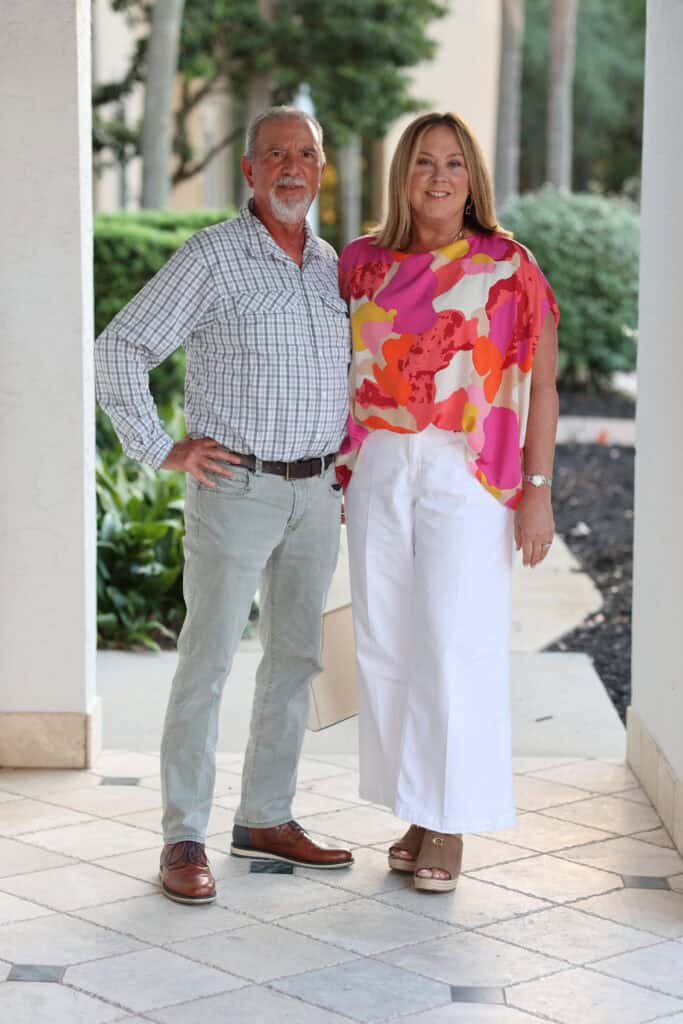 Walter Hutt & Ona Toro at Aletha’s Legacy 7th Annual Sunset Fundraiser in Destin, Florida.
