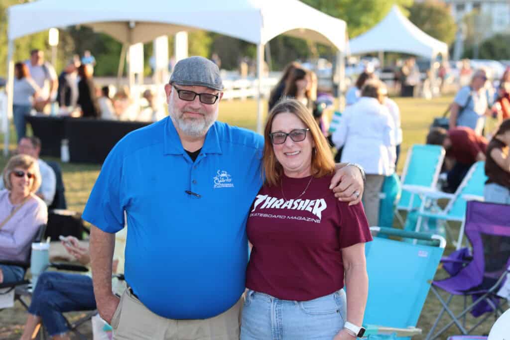 Chris & Stephanie Cassidy at Concerts in the Village Featuring Smash Mouth in Destin, Florida.