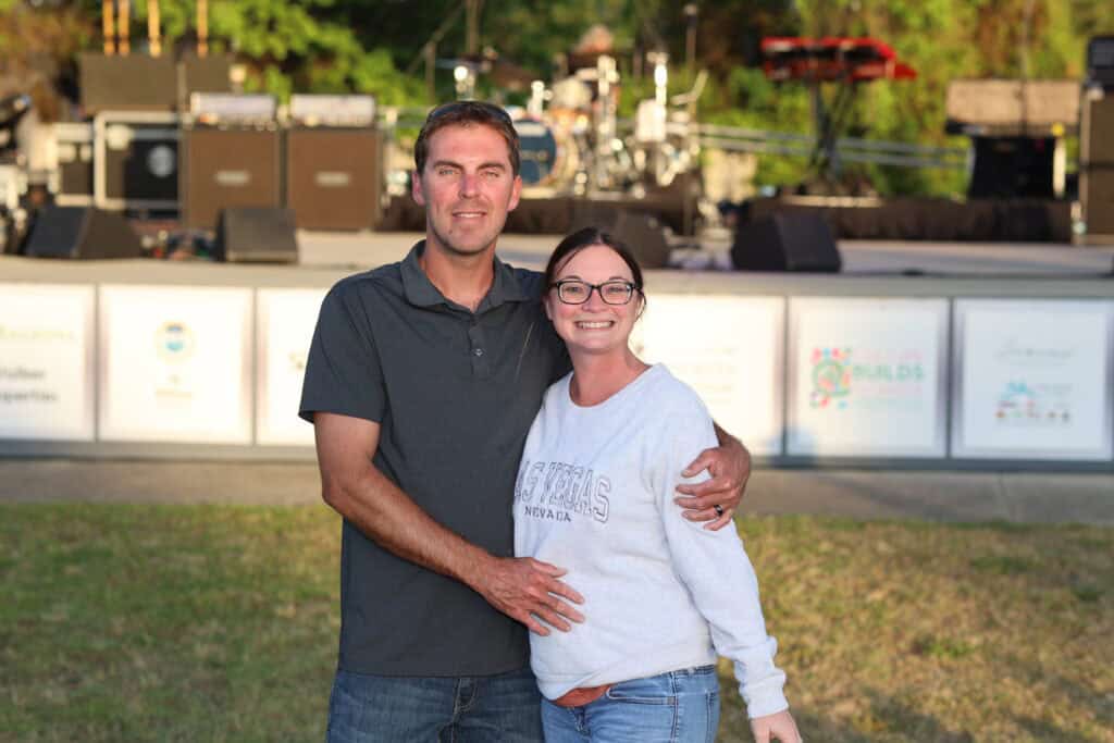 Christian & Mishelle Ward at Concerts in the Village Featuring Smash Mouth in Destin, Florida.