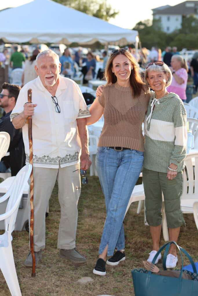 Larry Sanford, Kim Oelke & Carol Sanford at Concerts in the Village Featuring Smash Mouth in Destin, Florida.
