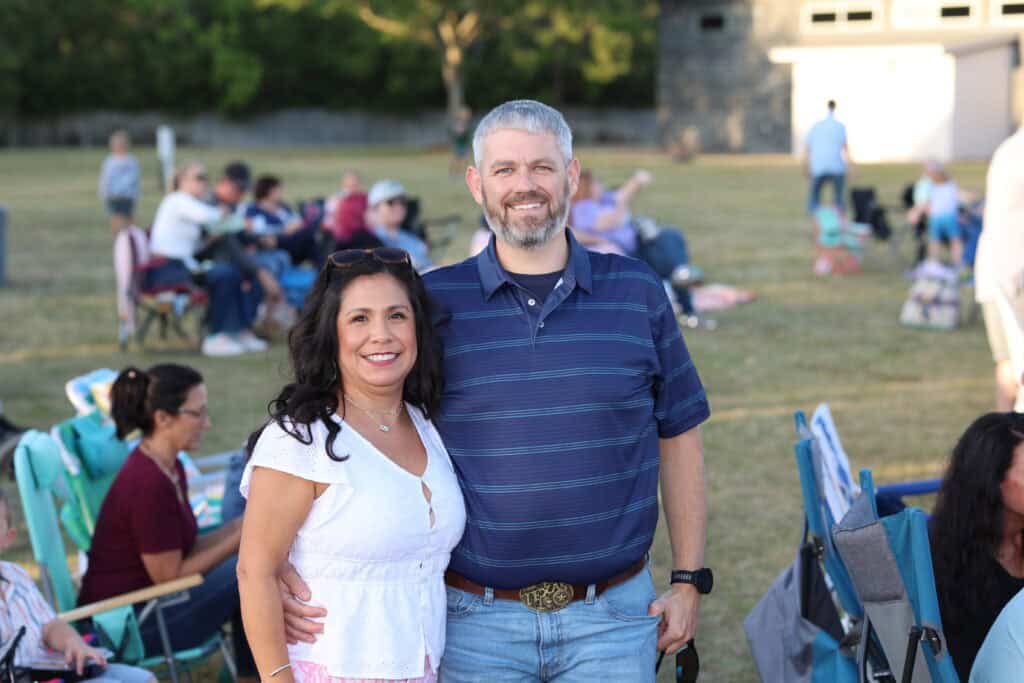 Odette Lumbreras & Matt Diffee at Concerts in the Village Featuring Smash Mouth in Destin, Florida.