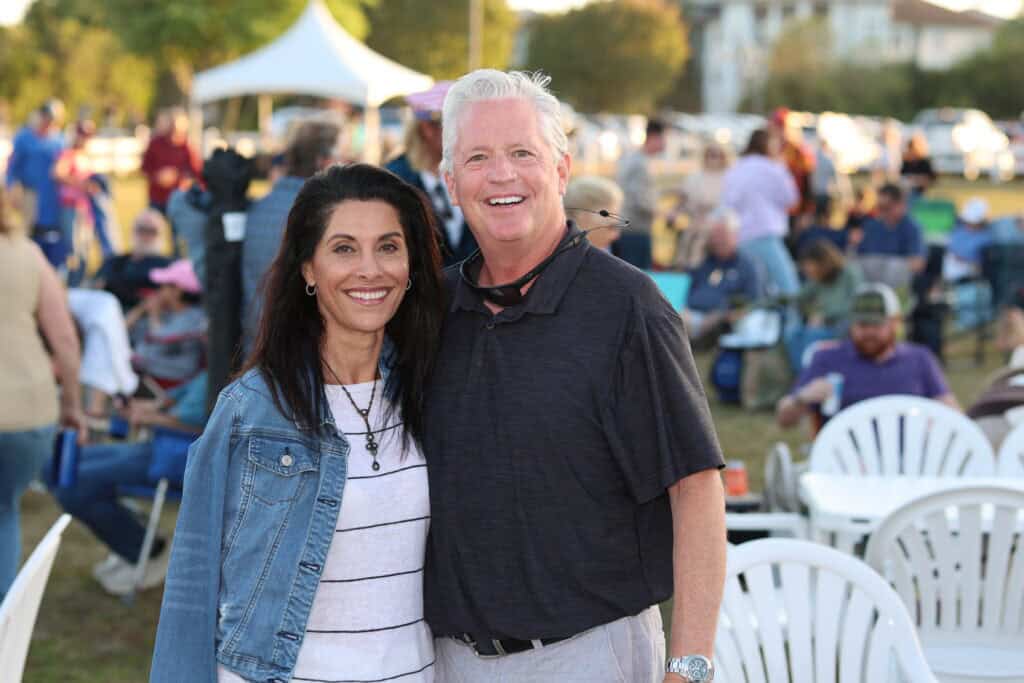 Rita Sherwood & Wayne Burnette at Concerts in the Village Featuring Smash Mouth in Destin, Florida.