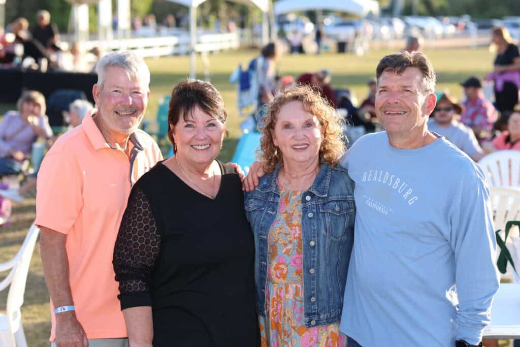 Tim & Mae Harless & Tammy & Tom Jacobson at Concerts in the Village Featuring Smash Mouth in Destin, Florida.