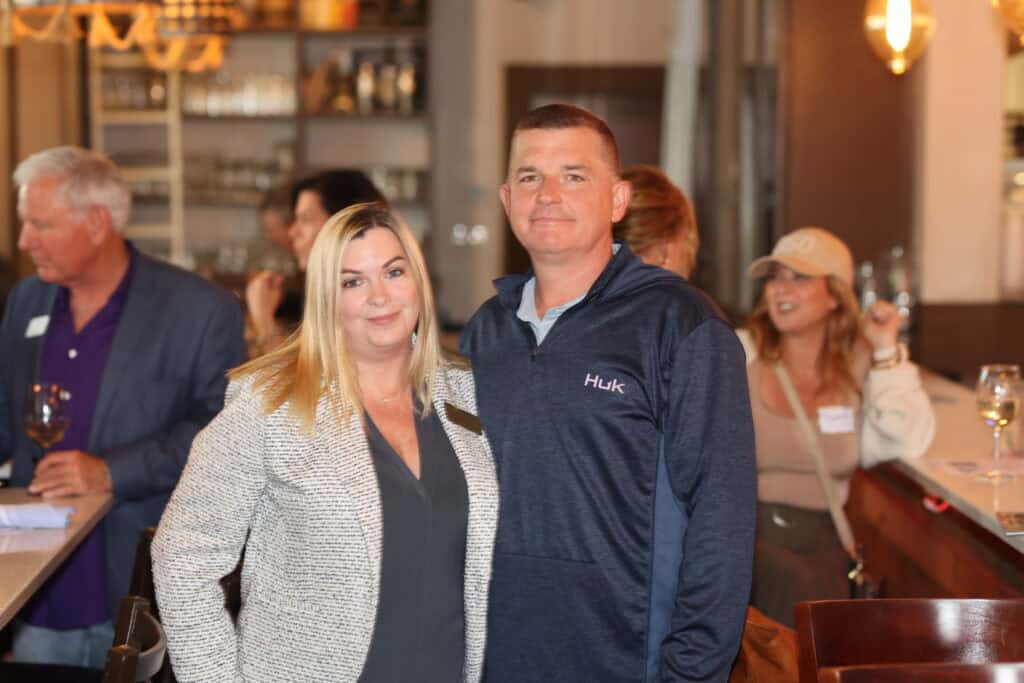 Brenda & Brock McLean at VIP Destin April Cover Reveal Party In Destin, Florida.