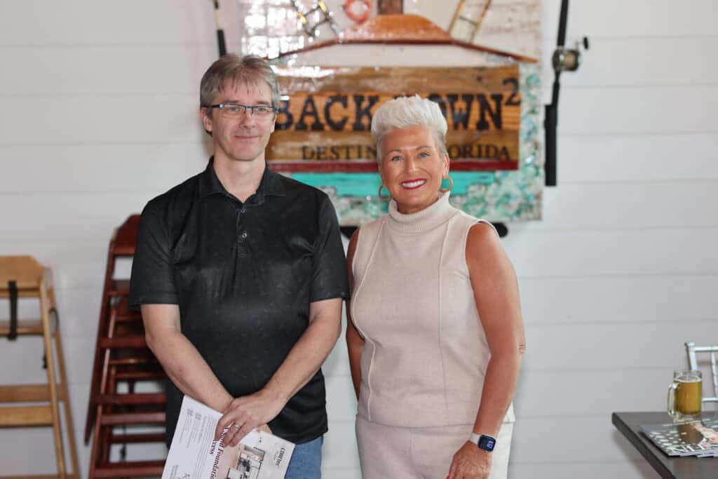 Brian McMillen & Rochelle Taylor at VIP Destin April Cover Reveal Party In Destin, Florida.