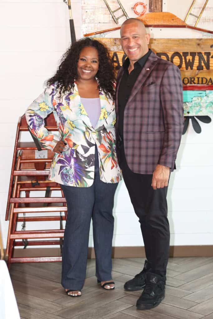Felicia Scaife & Pauly Domenech at VIP Destin April Cover Reveal Party In Destin, Florida.