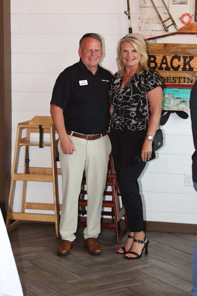 Frank & Karen Bennett at VIP Destin April Cover Reveal Party In Destin, Florida.