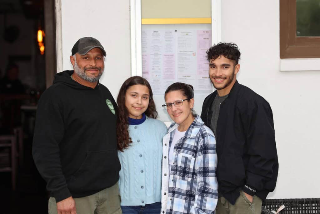 Ivan, Leah, Gloria & Ivan Acosta at VIP Destin April Cover Reveal Party In Destin, Florida.