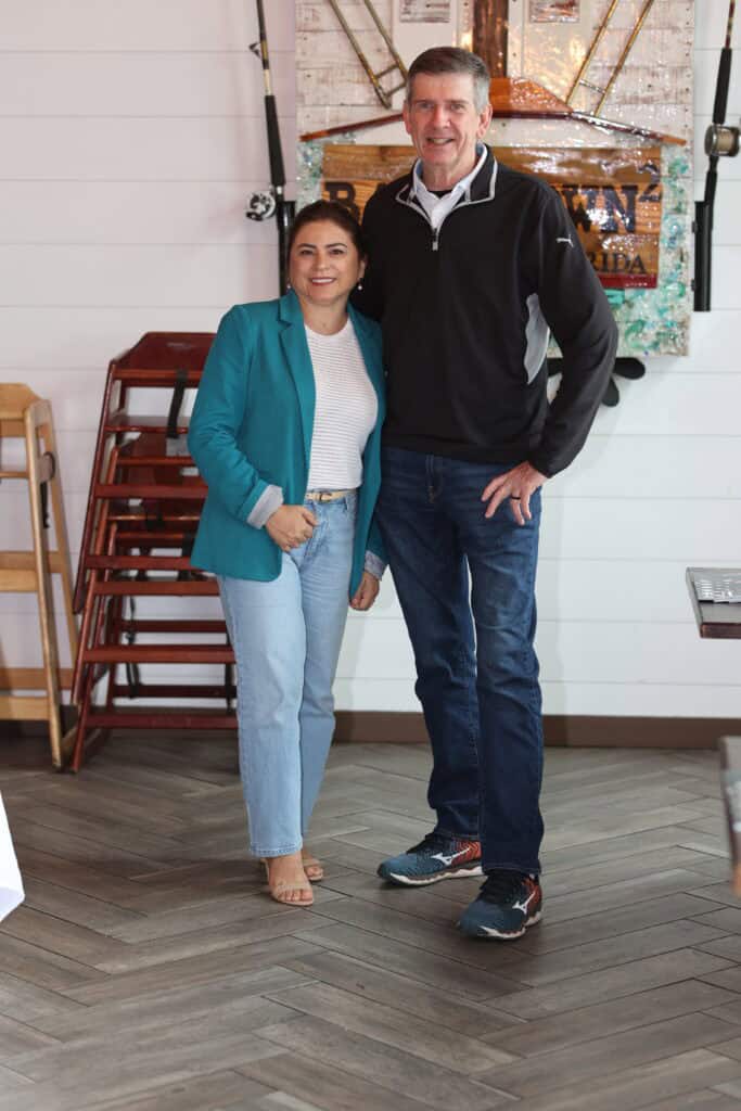 Maria Lawson & Matt Stillings at VIP Destin April Cover Reveal Party In Destin, Florida.
