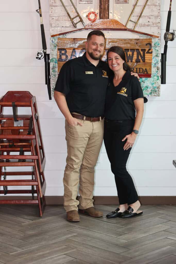 Michael & Sara Schreiner at VIP Destin April Cover Reveal Party In Destin, Florida.