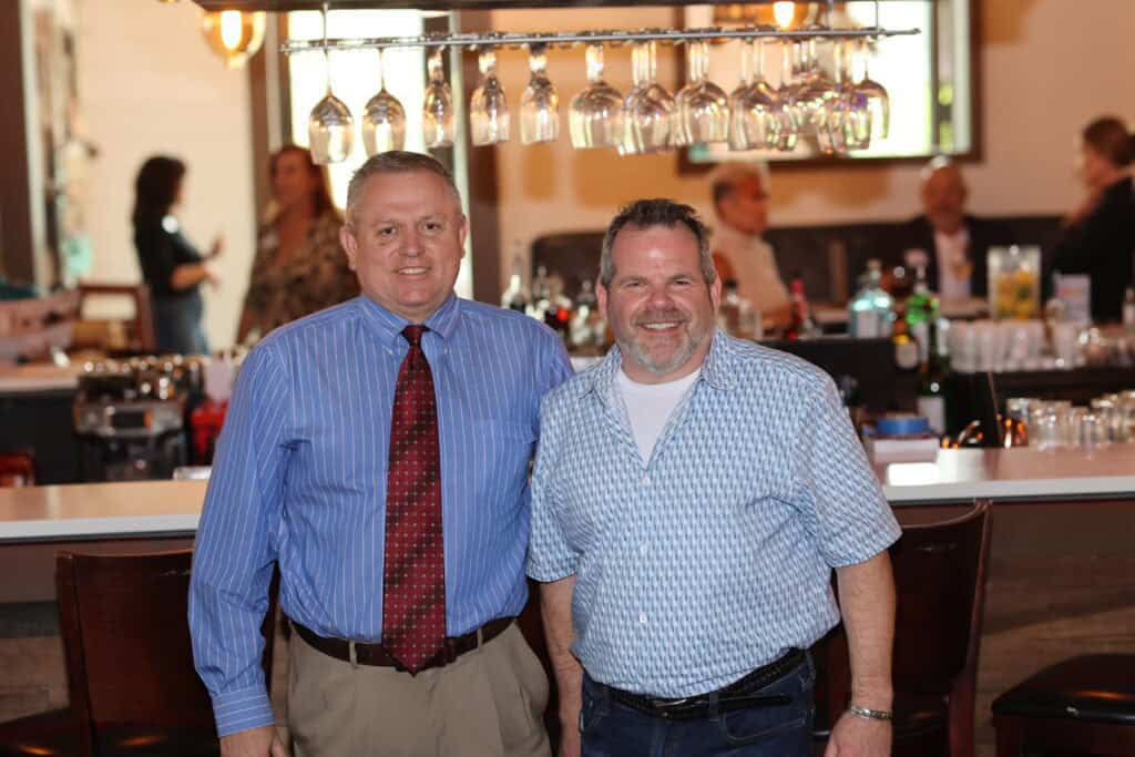 Tim Tuel & Eric Goldberg at VIP Destin April Cover Reveal Party In Destin, Florida.