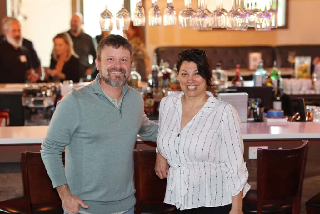 Tyler Jarvis & Kelly Anderson at VIP Destin April Cover Reveal Party In Destin, Florida.