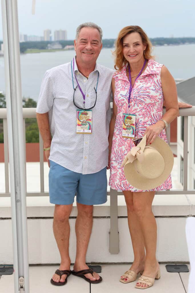 Bob Hamilton & Christina Mitchell at the 13th Annual Tequila and Taco Fest in Miramar Beach, Florida.