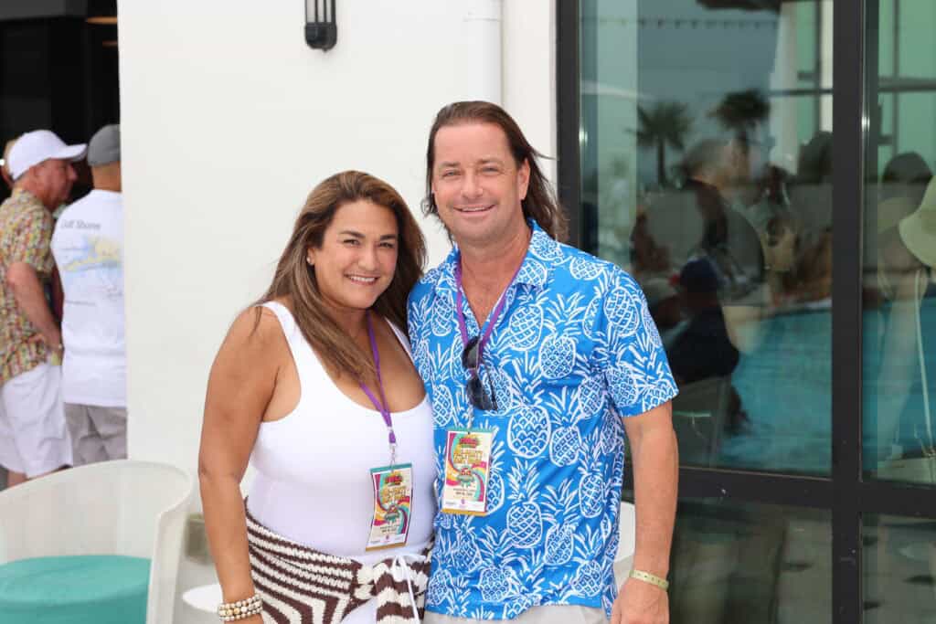 Cindy Hart & Brian Martino at the 13th Annual Tequila and Taco Fest in Miramar Beach, Florida.