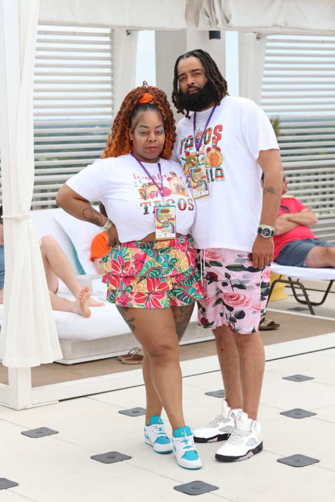 Dazz & Jordan Heatcho at the 13th Annual Tequila and Taco Fest in Miramar Beach, Florida.
