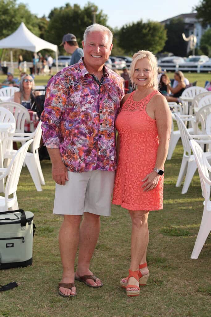 Clark Turnipseed & Tammy Turner at the 2026 Concerts in the Village Featuring Boogie Wonder Band in Destin, Florida.