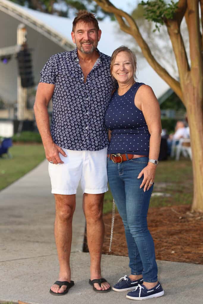 David & Donna Kirk at the 2026 Concerts in the Village Featuring Boogie Wonder Band in Destin, Florida.
