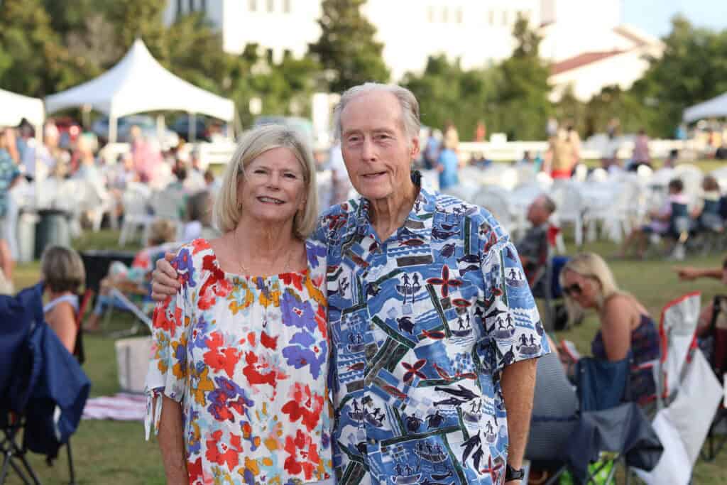 Janna & Dave Vail at the 2026 Concerts in the Village Featuring Boogie Wonder Band in Destin, Florida.