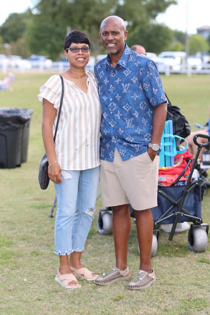 Rushetta & Gerald Williams at the 2026 Concerts in the Village Featuring Boogie Wonder Band in Destin, Florida.