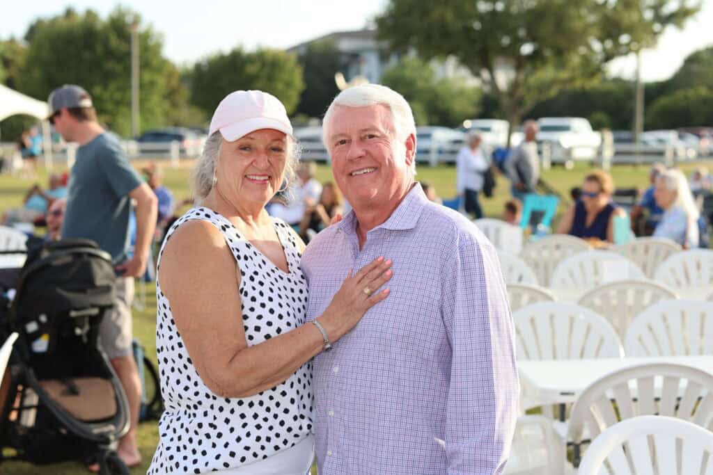 Selma & Scott Monson at the 2026 Concerts in the Village Featuring Boogie Wonder Band in Destin, Florida.
