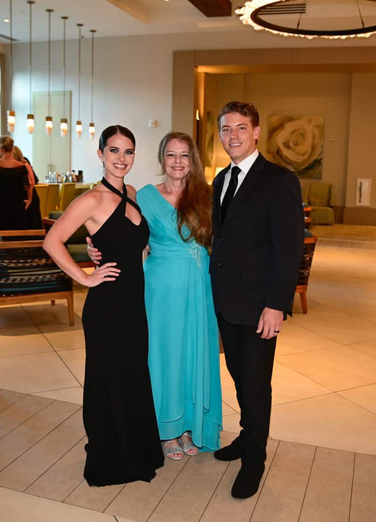 Bekah Wagner, Cheryl Hill & Bobby Wagner at the 2026 Dancing with the Emerald Coast Stars in Miramar Beach, Florida.