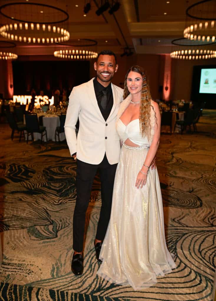 Rainer Araujo & Amy Kelly at the 2026 Dancing with the Emerald Coast Stars in Miramar Beach, Florida.