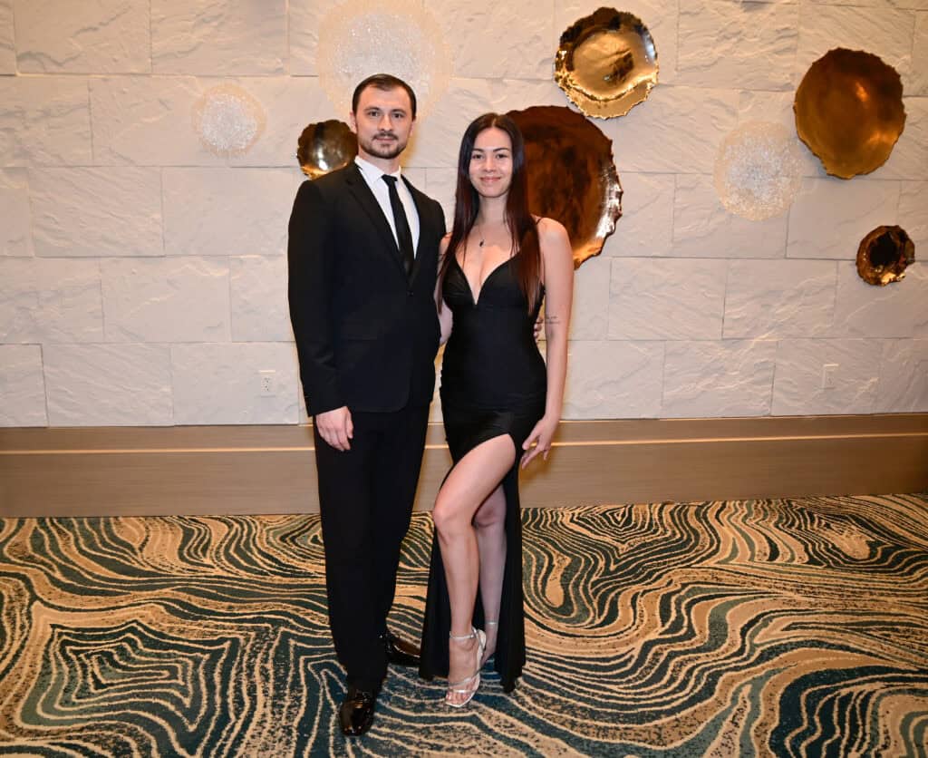 Sasha Sorokopud & Adina Appassova at the 2026 Dancing with the Emerald Coast Stars in Miramar Beach, Florida.
