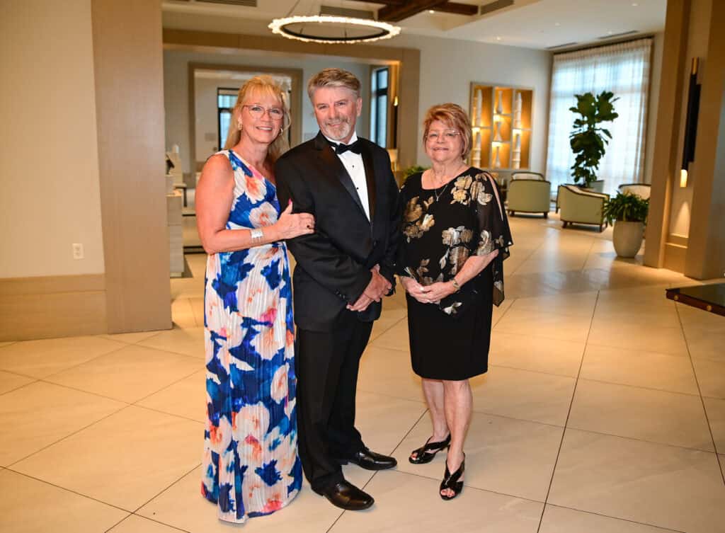 Sherri & Bob Wagner, Judy Mizro at the 2026 Dancing with the Emerald Coast Stars in Miramar Beach, Florida.