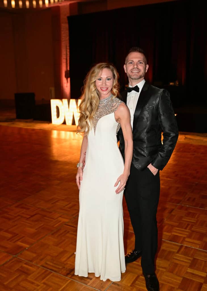Trish & Joshua French at the 2026 Dancing with the Emerald Coast Stars in Miramar Beach, Florida.