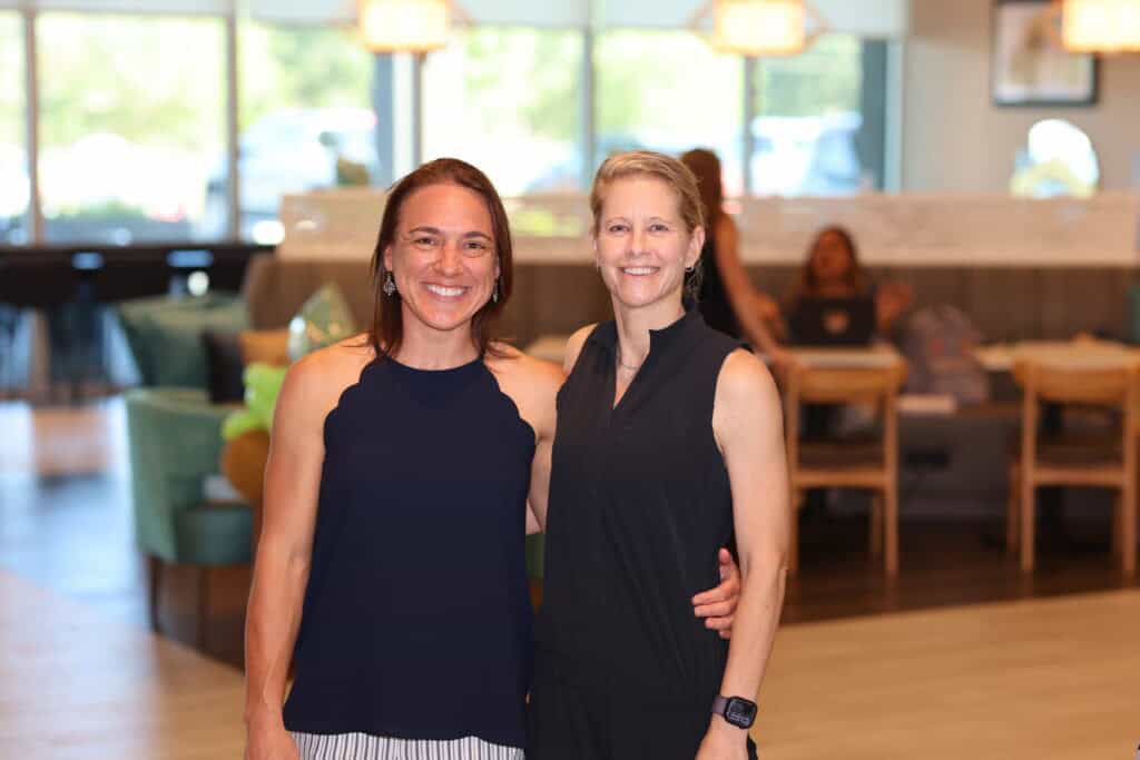 Kim Broughton & Christine Vandeveire at the Impact100 of Northwest Florida 2026 Member and Grant Number Reveal in Fort Walton Beach, Florida.