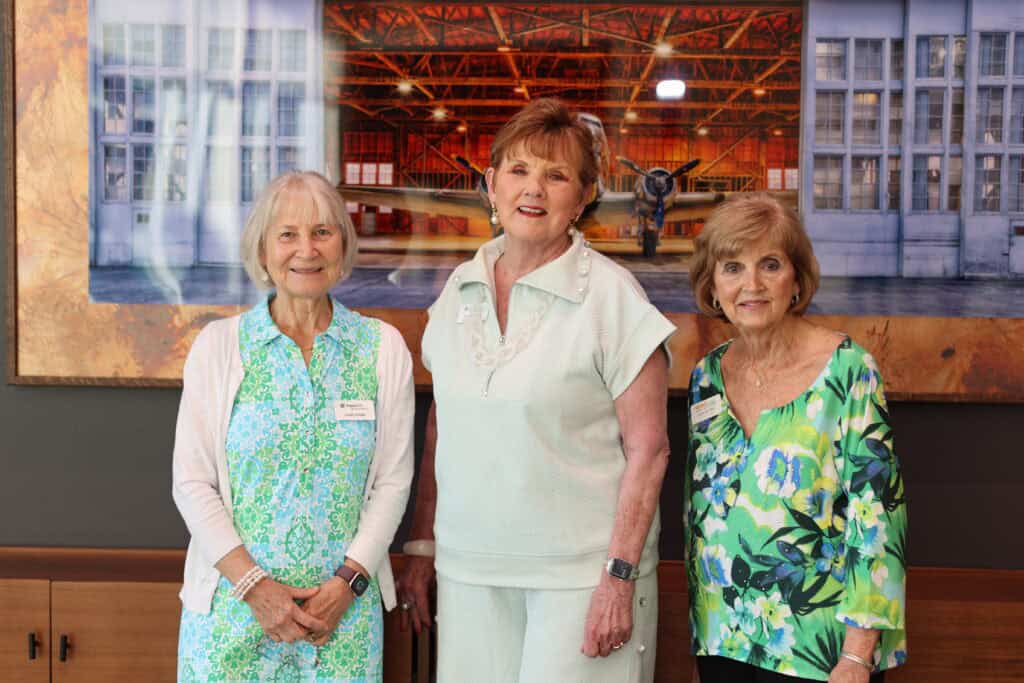 Linda Snider, Cindy Frakes & Jeanne Rief at the Impact100 of Northwest Florida 2026 Member and Grant Number Reveal in Fort Walton Beach, Florida.