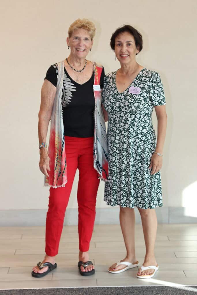 Sara Michaelson & Marie Cilek at the Impact100 of Northwest Florida 2026 Member and Grant Number Reveal in Fort Walton Beach, Florida.