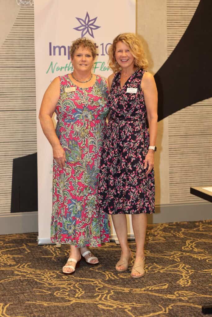 Vicki Ritchson & Denise Wagner at the Impact100 of Northwest Florida 2026 Member and Grant Number Reveal in Fort Walton Beach, Florida.