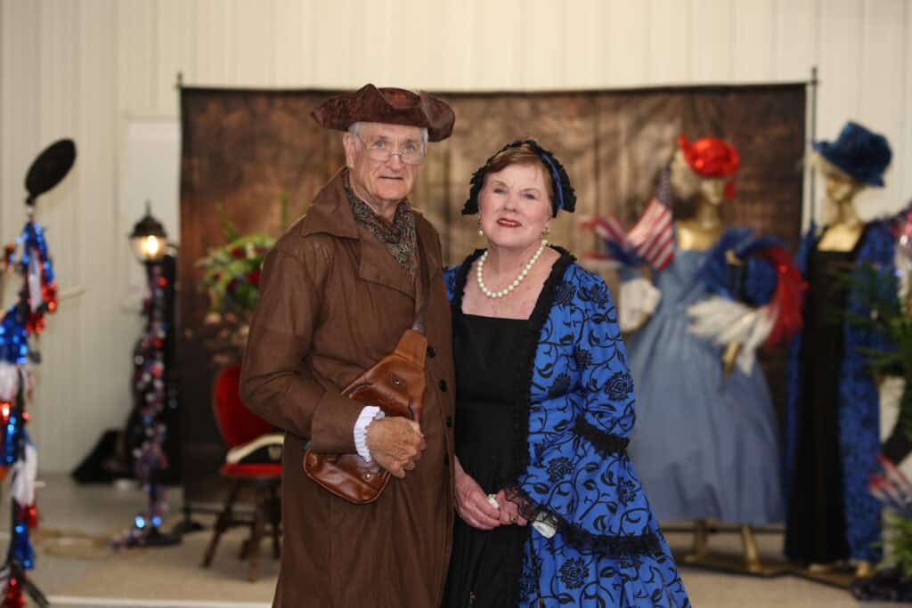 Bernie & Cindy Frakes at the 2026 Okaloosa County 250th Birthday of America Gala & Drone Show in Fort Walton Beach, FL.