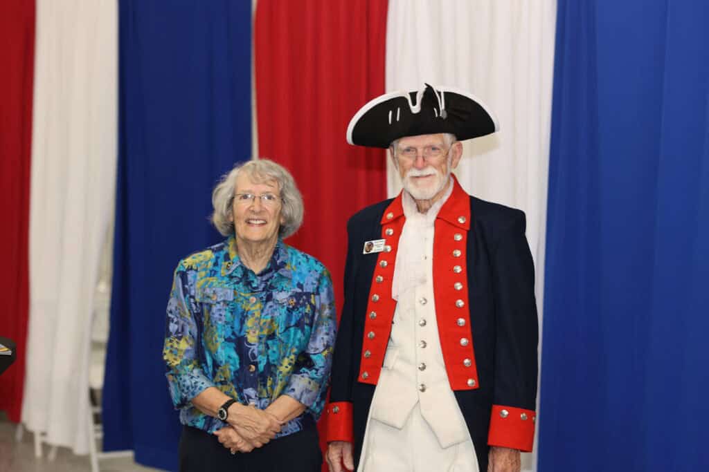 Elaine & Terry Watkins at the 2026 Okaloosa County 250th Birthday of America Gala & Drone Show in Fort Walton Beach, FL.
