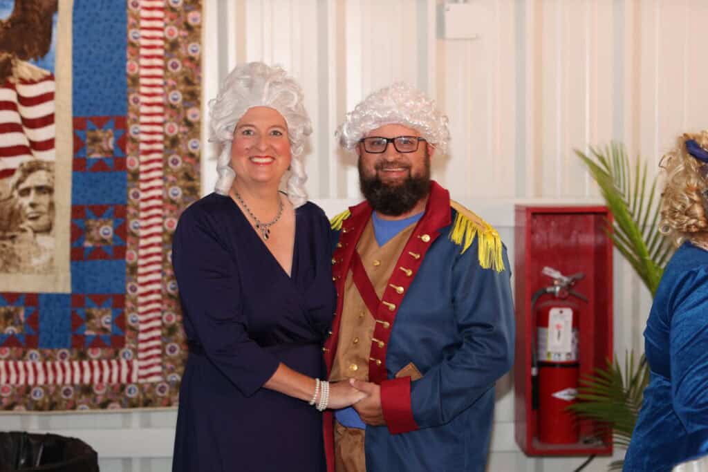 Heidi & Shawn Swift at the 2026 Okaloosa County 250th Birthday of America Gala & Drone Show in Fort Walton Beach, FL.