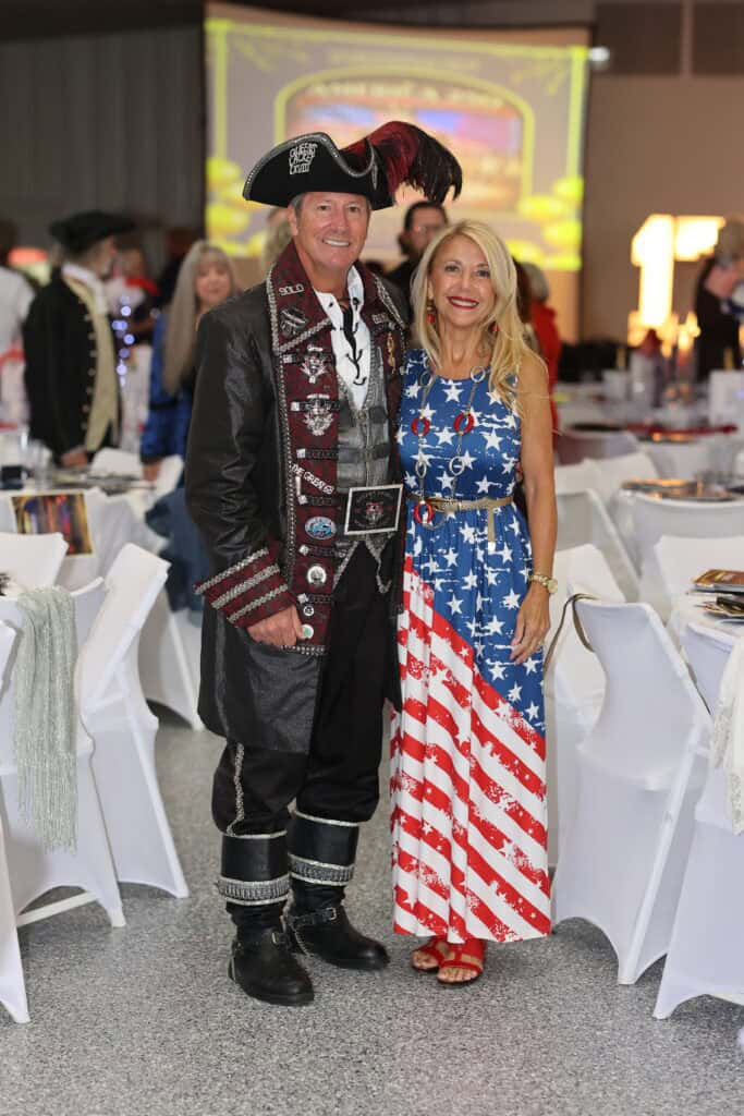 John & Sharen Burt at the 2026 Okaloosa County 250th Birthday of America Gala & Drone Show in Fort Walton Beach, FL.