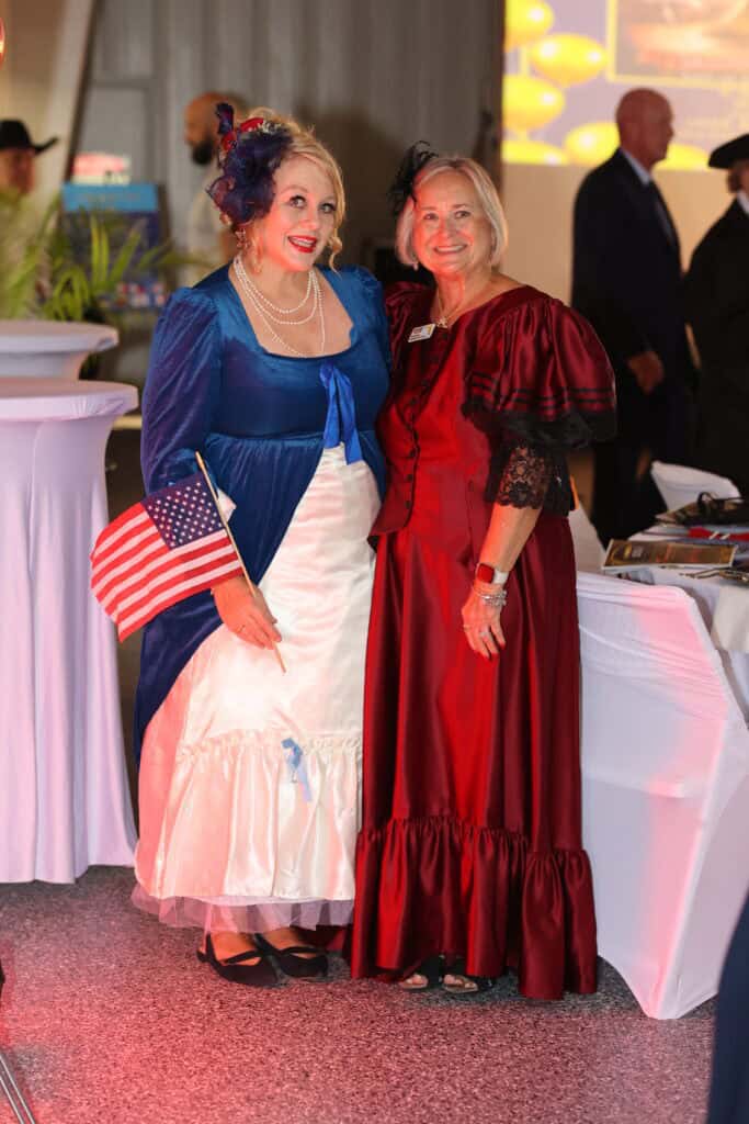Julie Roark & Sherry Vieth at the 2026 Okaloosa County 250th Birthday of America Gala & Drone Show in Fort Walton Beach, FL.