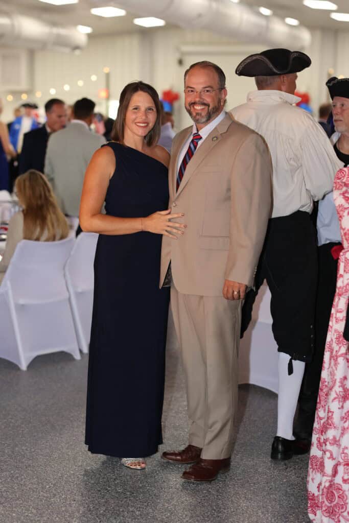 Kirsten & Paul Mixon at the 2026 Okaloosa County 250th Birthday of America Gala & Drone Show in Fort Walton Beach, FL.
