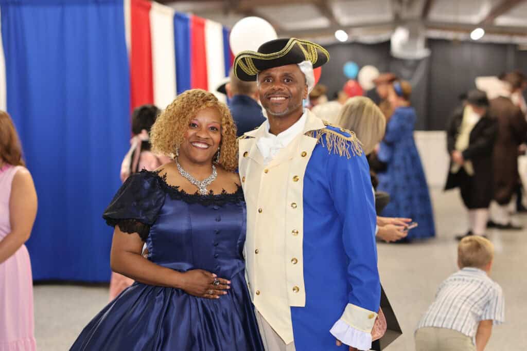 Michele & Tracy Shelton at the 2026 Okaloosa County 250th Birthday of America Gala & Drone Show in Fort Walton Beach, FL.