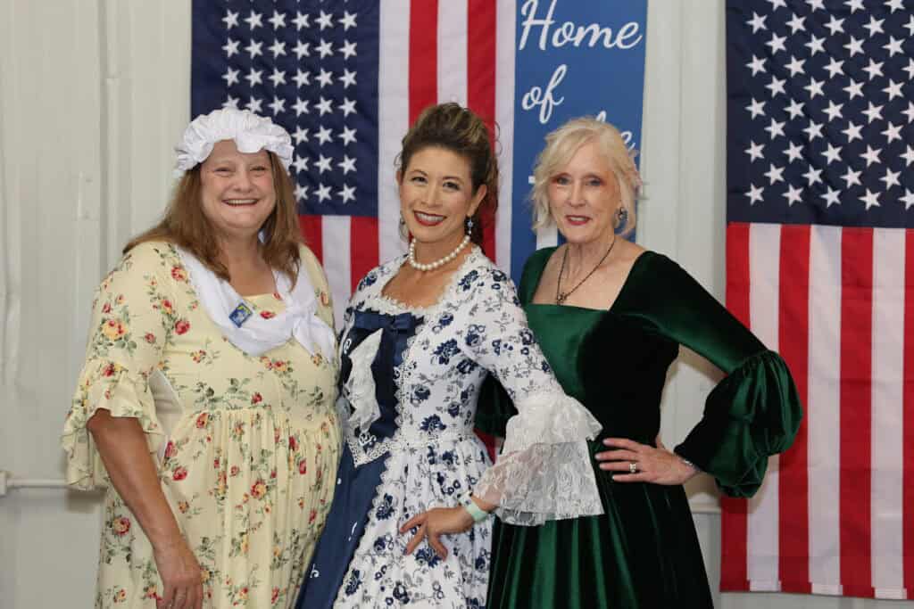 Michelle Wright, Narissa Jenkins & Mitzy Henley at the 2026 Okaloosa County 250th Birthday of America Gala & Drone Show in Fort Walton Beach, FL.