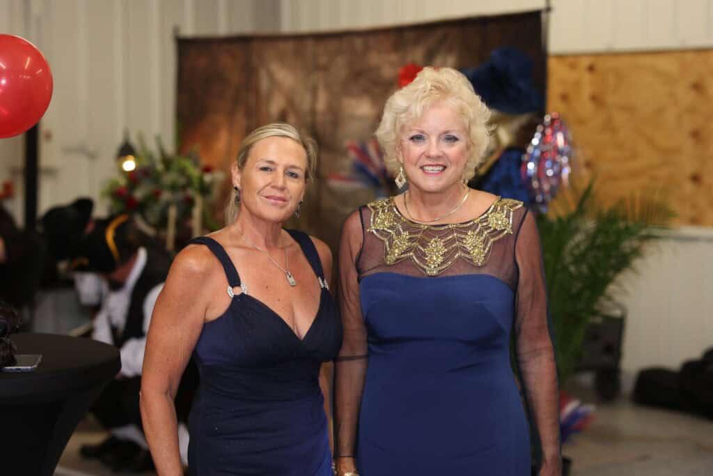 Stephanie Thompson & Sheila Vaughen at the 2026 Okaloosa County 250th Birthday of America Gala & Drone Show in Fort Walton Beach, FL.