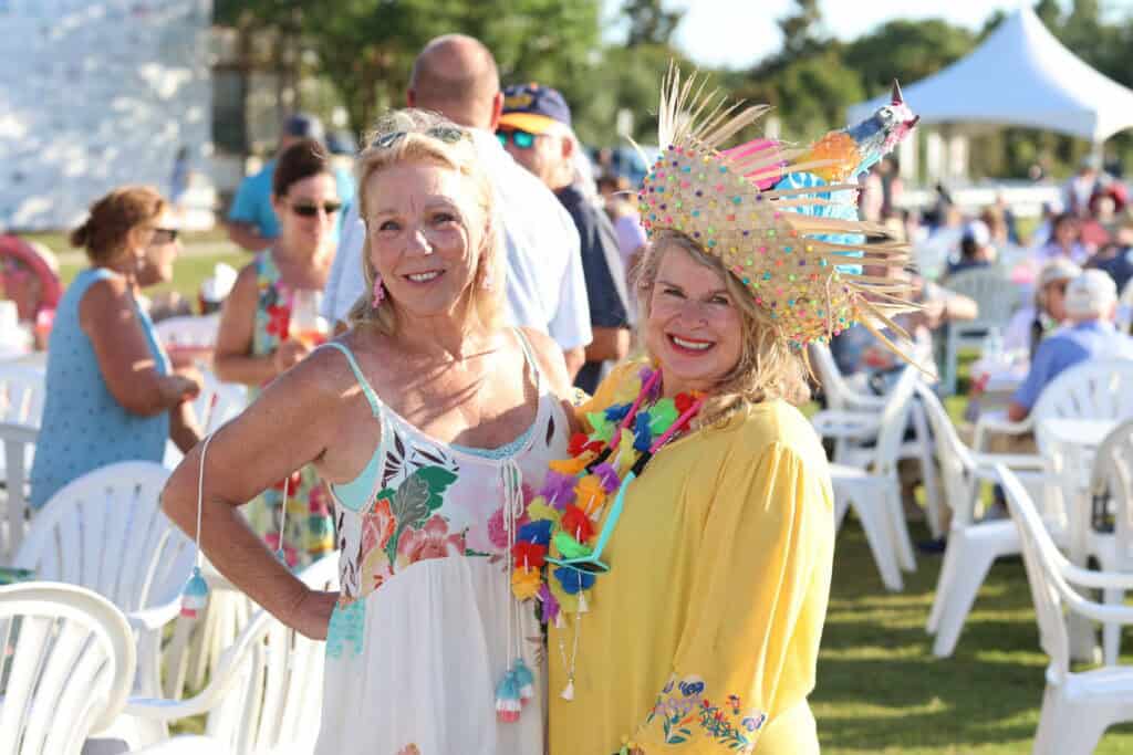 Brenda Crabbe & Gina Romans at the 2026 Concerts in the Village Featuring A1A - The Official Jimmy Buffet Tribute Band in Destin, FL.