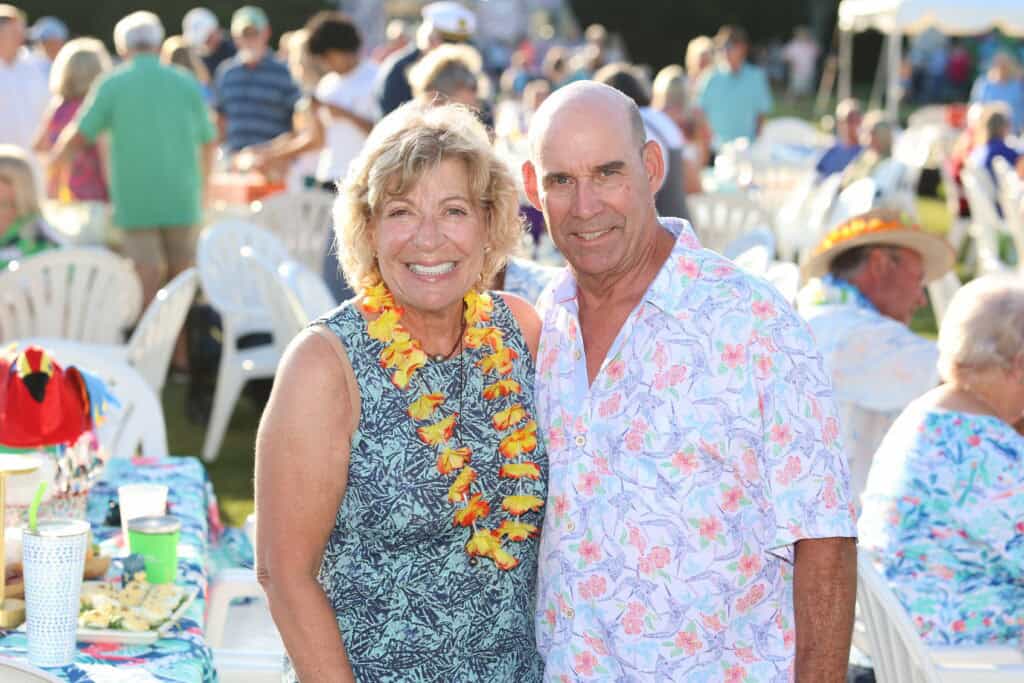 Christine & Patrick Senft at the 2026 Concerts in the Village Featuring A1A - The Official Jimmy Buffet Tribute Band in Destin, FL.