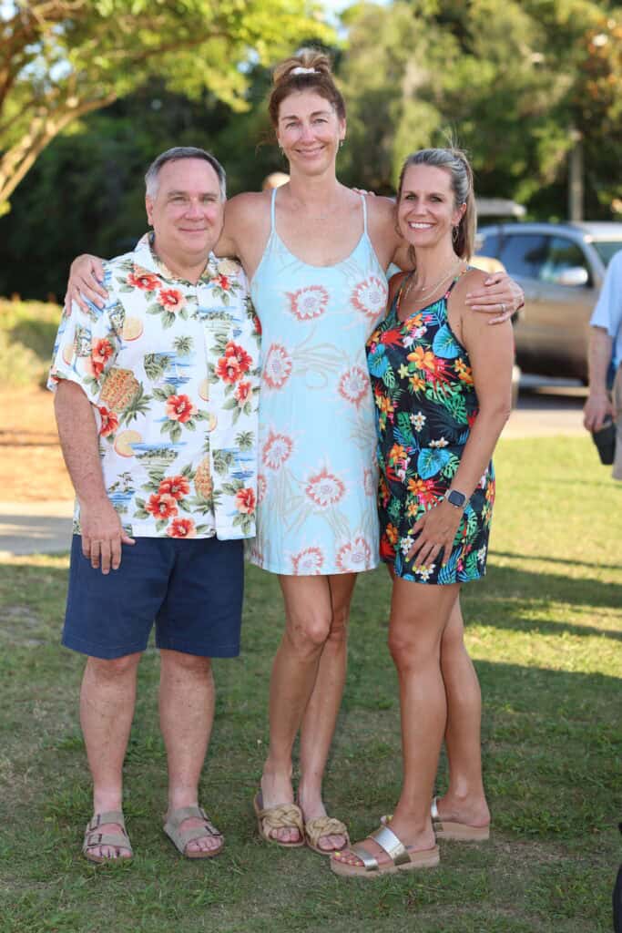 David Sheckellz, Sara Mathis & Tanya Rauch at the 2026 Concerts in the Village Featuring A1A - The Official Jimmy Buffet Tribute Band in Destin, FL.