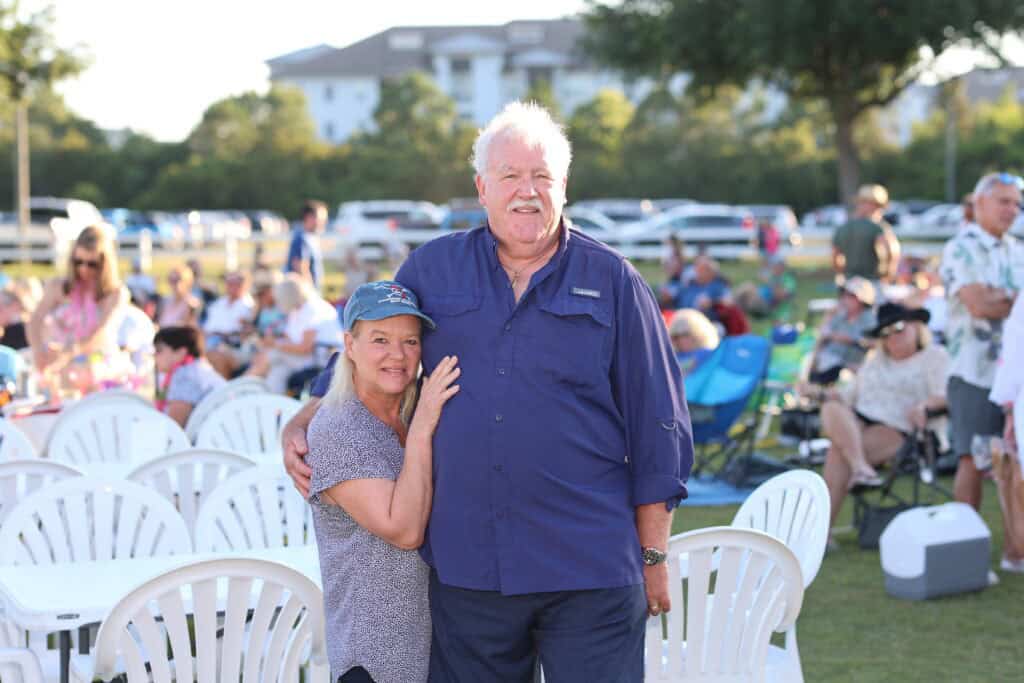 Jennifer & Kevin Donaghey at the 2026 Concerts in the Village Featuring A1A - The Official Jimmy Buffet Tribute Band in Destin, FL.