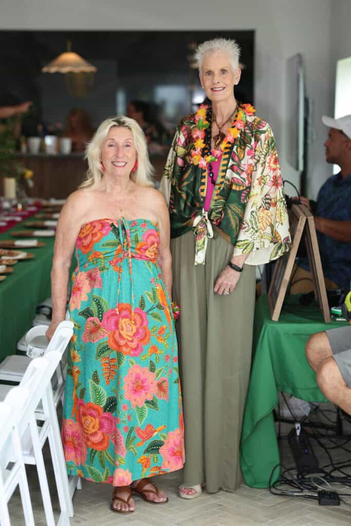 Barbara Britt & Kim Cox at the 2026 Love the Locals Luau in Destin, FL.