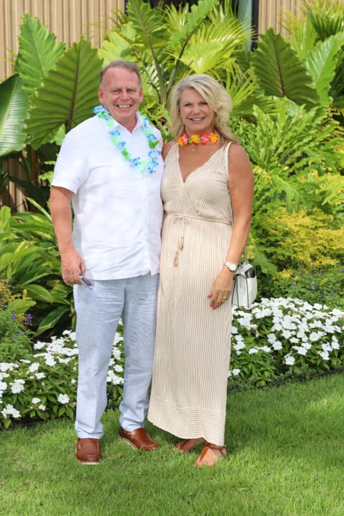 Frank & Karen Bennett at the 2026 Love the Locals Luau in Destin, FL.