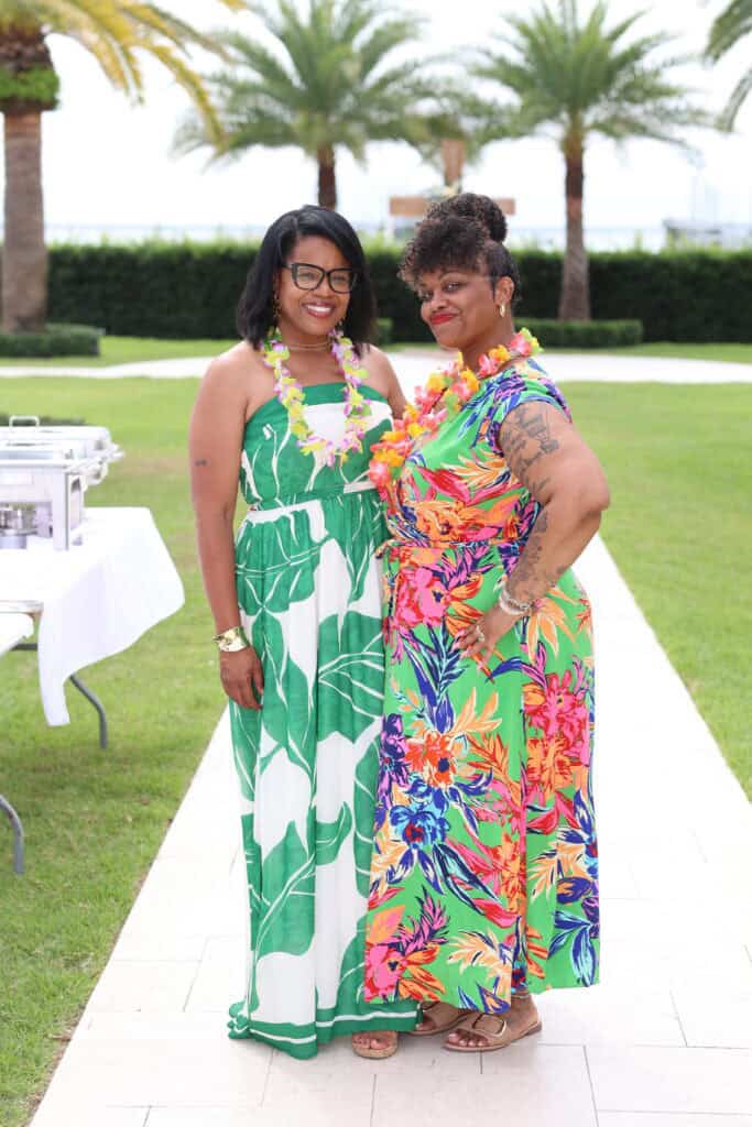Kayra Donahoo & Ashley Washington at the 2026 Love the Locals Luau in Destin, FL.